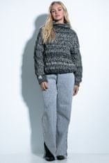 Fobya Klasičen ženski pulover Homour siva 40-42