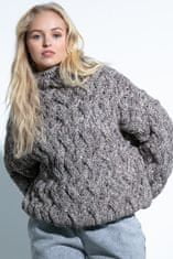 Fobya Klasičen ženski pulover Homour rjava 36-38