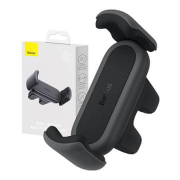 BASEUS Steel Cannon 2 objemka za rešetko za avto (črna)