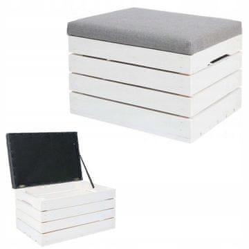 Malatec Lesen oblazinjen tabure – skrinja 50cm do 150kg