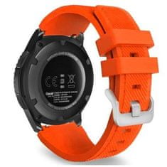 BStrap Silicone Sport pašček za Huawei Watch GT 42mm, grep orange