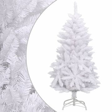 shumee vidaXL Umetna novoletna jelka s stojalom bela 120 cm
