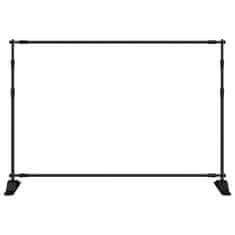 Vidaxl Stojalo za ozadje črno 305x243 cm jeklo