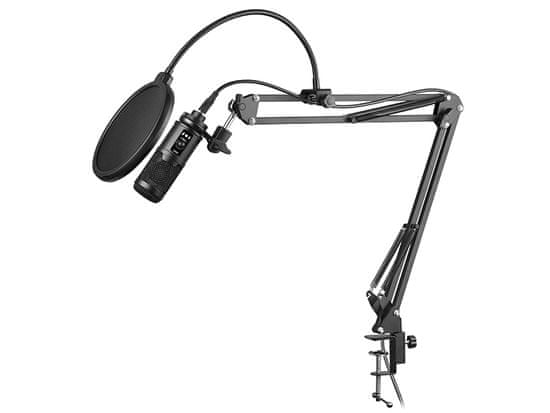 Tracer Studio PRO USB mikrofon set, črn