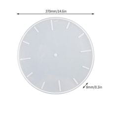 Artline Epoxy Resin silikonski kalup - okrogla ura + mehanizem gibanja ure, 37*37*0.8 cm