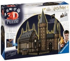 Ravensburger 3D sestavljanka: (Nočna izdaja): grad Harry Potter Hogwarts/Grand Hall 540 kosov