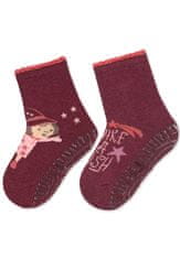 Sterntaler Nedrseče nogavice Fairy AIR 2 kosa v paketu temno rdeča dekliška velikost 19/20 cm- 12-18 m