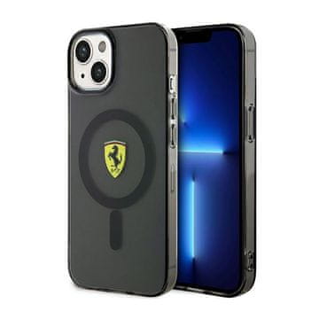 Ferrari Ferrari prosojni ovitek MagSafe za iPhone 14 Plus (črn)