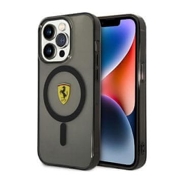 Ferrari Ferrari prosojni ovitek MagSafe za iPhone 14 Pro (črn)