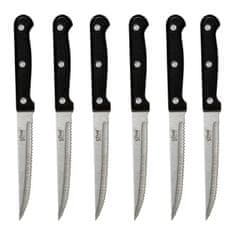 Northix Blok za nože z 11 noži + škarje + rjava 