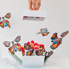 HOME & MARKER® Voščilnica z letečimi metulji, Dekoracija, Primerno za darilo (5 kosov) | FLUTTIES 