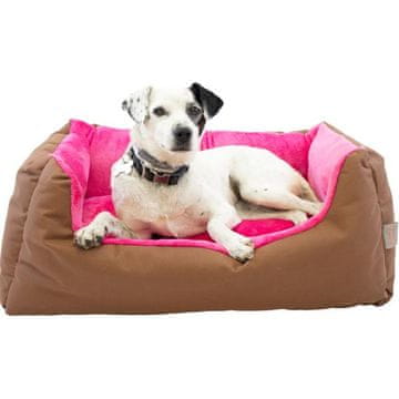 Pravokotnik Rina rjava/rožnata 80x60cm