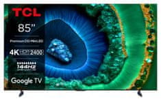85C955 4K UHD QLED QD-Mini LED televizor, Google TV