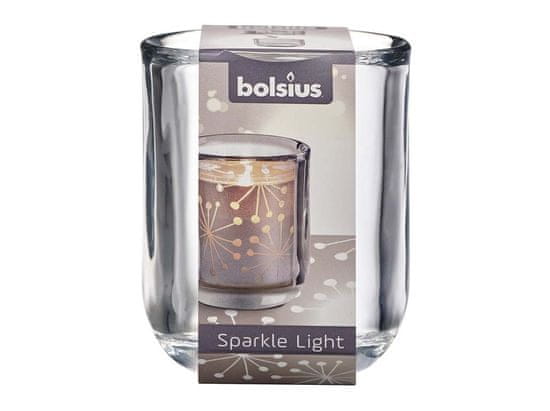 Bolsius Svečnike steklo 71x87 mm za Sparkle light prozorno