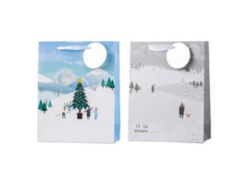 Darilna vrečka 180x230 mm božični čas mix, barvna