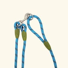 HARLEY® Povodec za psa, Nastavljiv pasji povodec, Pasji povodec za prostoročno sprehajanje (Modra, 235 cm) | CROSSLEASH
