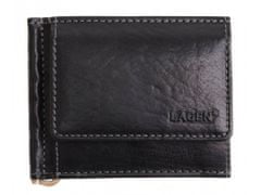 Lagen Usnjena dolarska denarnica Lagen Handy II Core Black