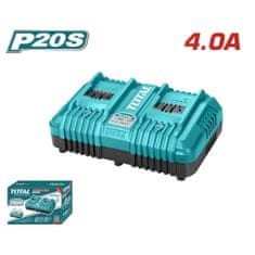 Total Akumulatorski polnilnik baterij P20S 2-polnilnik, 20V, serija INDUSTRIAL (TCLI2034E)