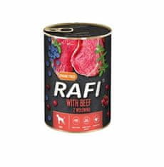 RAFI Rafi za psa mokra hrana z govedino borovnico in brusnico 12X800 g