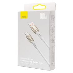 BASEUS Kabel za hitro polnjenje Glimmer USB-A - USB-C 1 m - bel