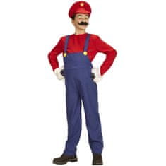 Widmann Kostum vodovodar - Super Mario otroški, 140