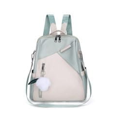 Dollcini Ženski nahrbtnik, dnevni nahrbtnik za prosti čas, nahrbtnik za ženske/dekliške/poslovne/potovalne, bela/turkizna