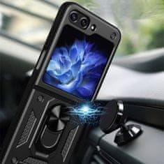 MG Hybrid Armor Camshield ovitek za Samsung Galaxy Z Flip 5, črna