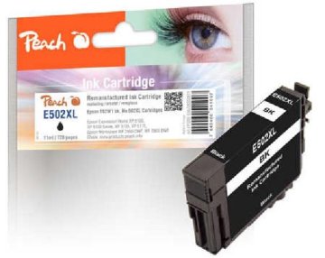 Peach združljiva kartuša Epson T02W1, št. 502XL, črna, 11ml