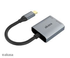 Akasa USB 3.2 Type-C dvojni čitalnik kartic