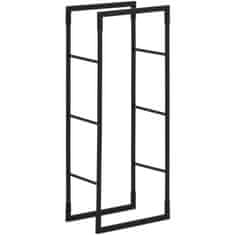 shumee Kovinsko pravokotno stojalo za drva LOFT do 25 kg 40 x 25 x 100 cm