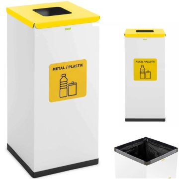 shumee Koš zabojnik za sortiranje odpadkov sortirni odpadki 60 l - kovinsko plastični