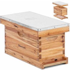 shumee Lesen transporter za shranjevanje čebeljega panja z jeklenim pokrovom 505 x 230 x 245 mm