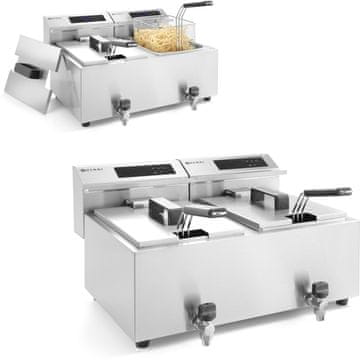 Hendi Digitalna cvrtnica Mastercook s pipo 2x8L 2x3500W