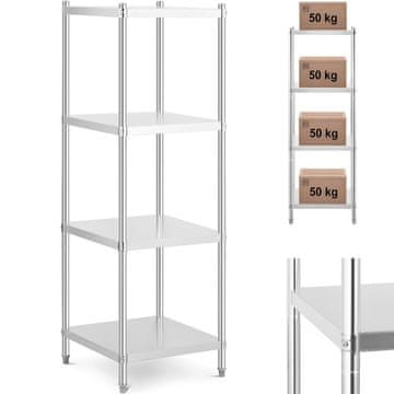 shumee Kovinski gostinski skladiščni regal do 200 kg 60 x 60 x 180 cm