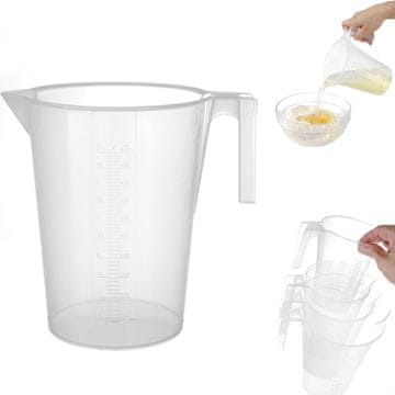 shumee Kuhinjski merilni vrč z merilno skodelico iz polipropilena, zložljiv 5L - HENDI 567852