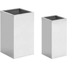 Royal Catering Komplet 2 kvadratnih loncev 23x23 cm 28x28 cm - iz nerjavečega jekla