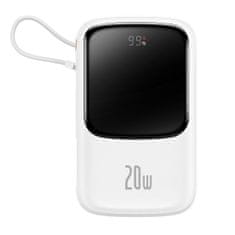 shumee Powerbank s hitrim polnjenjem 10000mAh 20W QC-PD-SCP-FCP kabel Iphone Lightning white