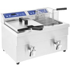 shumee Dvojni indukcijski cvrtnik cvrtnik 7000W 230V Royal Catering 2x 10L