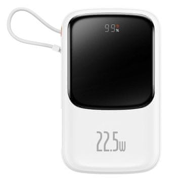 shumee Powerbank s hitrim polnjenjem 10000mAh 22,5W QC-PD-SCP-FCP USB-C kabel bel