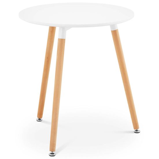 shumee Miza, skandinavska miza za dnevno sobo, pisarna, moderna, okrogla, premer. 60 cm višina 67 cm