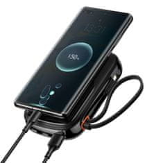 BASEUS Powerbank s hitrim polnjenjem 10000mAh 22,5W QC-PD-SCP-FCP kabel USB-C črn