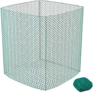 shumee Mreža za seno v balah za krmljenje konj, velikost očesa 45 x 45 mm 1,4 x 1,4 x 1,6 m