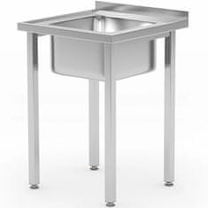 shumee Budget Line umivalnik za bazen z eno posodo STEEL 600 x 600 x 850 cm - Hendi 816752