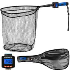 slomart Mreža za iztovarjanje rib s tehtnico in termometrom LCD do 25 kg