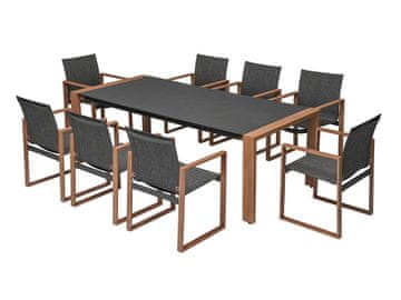 nabbi Aluminijasta vrtna garnitura Deborita - naravna / temno siva