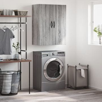 Vidaxl vidaXL Stenska omarica siva sonoma hrast 69,5x34x90 cm