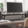 Stojalo za monitor črno 85x23x15,5 cm inženirski les