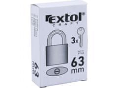 Extol Craft Litoželezna ključavnica, 63mm