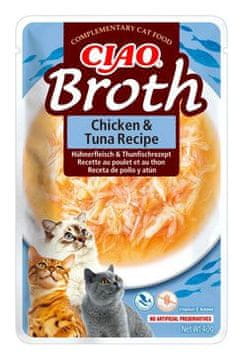 Churu mačja juha s piščancem in tunino 40g