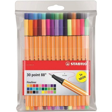 Stabilo Marker point liner 88 komplet 30 kosov v PVC kovčku